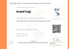 Bild eines Dilyn Way Practicioner-Zertifikats